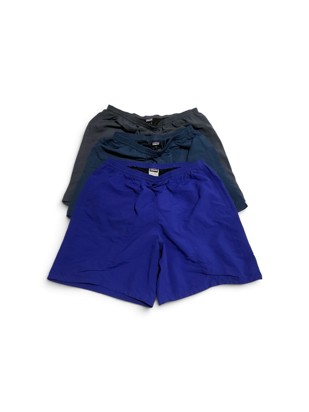 Patagonia Men's  bundles 3 items ,Shorts Trio in Royal Blue, Navy, and Char